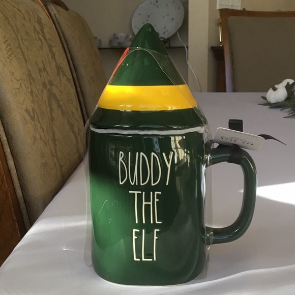 🎄HOLIDAY SALE🎄 Rae Dunn Buddy the Elf Mug W/Topper HARD TO FIND NWT - Picture 1 of 4